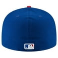 thumbnail image 4 of Men's New Era  Royal Chicago Cubs Buck O'Neil On Field 59FIFTY Fitted Hat, 4 of 5