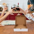 thumbnail image 4 of Pizza Boxes White Kraft Paper 30Pcs 18.5X18.0X4.0In, 4 of 8