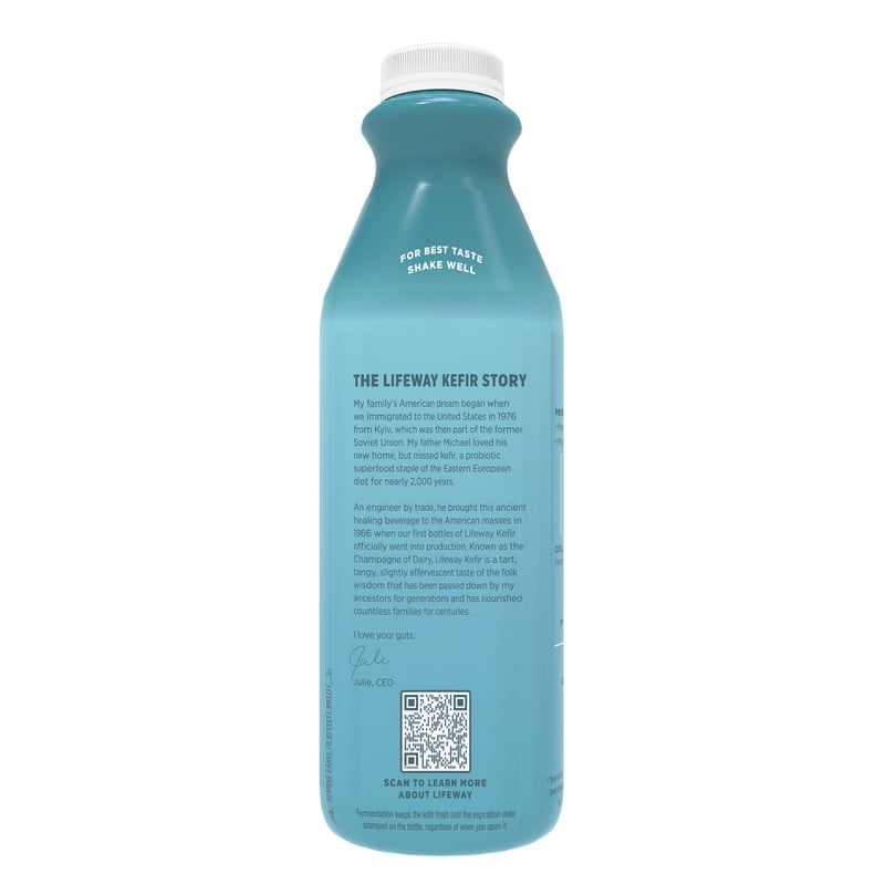 Lifeway Low Fat Probiotic Plus Collagen Matcha Smoothie, 32 fl oz