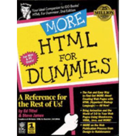 Pre-Owned More HTML For Dummies (Paperback) 1568849966 9781568849966