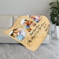 thumbnail image 3 of Birthday Christmas Wedding Gifts for Dad, Personalized Custom Blanket with Photo to Dad Men from Daughter Son, Custom Dad Gifts, Dad Blanket (DAD 9), 3 of 6