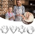 thumbnail image 7 of BNNG Stainless Steel Cookie Cutters, Cookie Cutter Set, Star Cookie Cutters, Fondant Shape Cutter, Stainless Steel 12 Piece Cookie Printing Sugar Turning Tool Cookie Baking Cookie Printing, 7 of 7