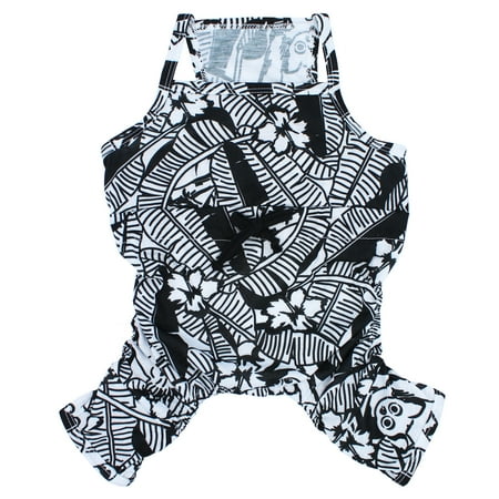 Vibrant Life Romper  Tropical  Black/White  L