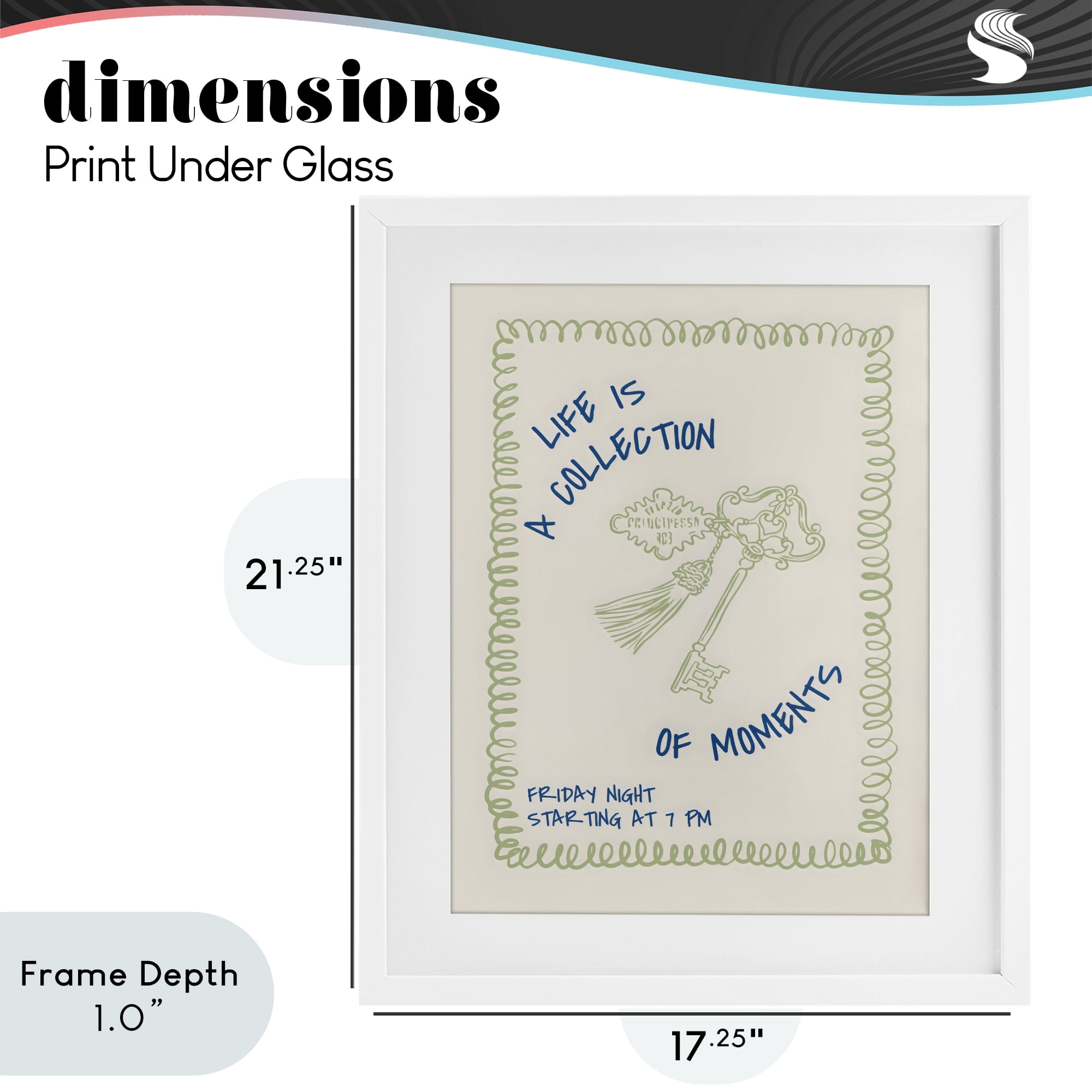 Stupell Industries A Collection of Moments White Framed Print Under Glass, design by The Prints Vibe