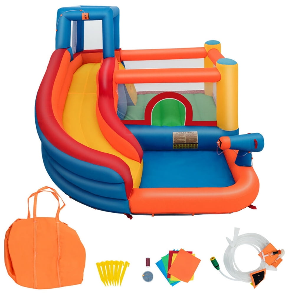 Aimee Lii Inflatable Bouncer Jump House with Climbing Wall, Kids Bounce House for 3-10, Boys Girls Backyard Party Gifts