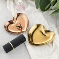 thumbnail image 3 of Colorful Stainless Steel Storage Mirror Tray Heart Shape Fruit Plate Small Items Jewelry Display Tray Dessert Dish Decor, 3 of 5