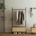 thumbnail image 2 of Paloma Open Hanging Closet in Natural Oak made from Engineered Wood, 2 of 9