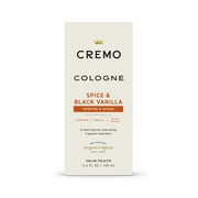 Cremo Spice & Black Vanilla Spray Cologne, 3.4oz