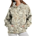 thumbnail image 2 of Aobny Lightweight Sweatshirts For Women Camouflage Fitted Tops Hoodie Hooded Long Sleeve Sweatshirts For Women Trendy,XL, 2 of 7