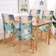 thumbnail image 2 of Yayeee 2 Pack Dining Chair Covers Stretch Parson Chairs Slipcovers Seat Protector, Boho Style Sun, 2 of 6