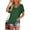 Dark Green, variant on Womens Summer T-Shirts Short Sleeve V Neck Dolman Tops with Side Shirring Loose Fit Shirts Spring Fashion with Short Sleeves and Relaxed Fit Hot Pink XL