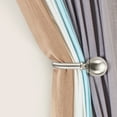 thumbnail image 2 of Deco Window Holdback/Curtain Tieback (Set of 2) Round Medallion Satin Silver, 2 of 5