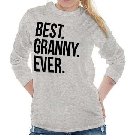 Brisco Brands Best Granny Ever Mothers Day Ladies Long Sleeve (Best Office Wear Brands)