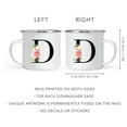 thumbnail image 5 of Koyal Wholesale Stainless Steel Campfire Coffee Mug, Blush Floral Monogram, Letter D, 5 of 5
