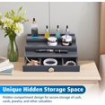 thumbnail image 4 of Black Wooden Cologne Organizer,3 Tier Mens Perfume Stand with Drawer,Perfume Organization and Storage Display Riser,Fragrance Organizer Display Stand Rack for Men, 4 of 7