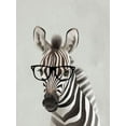 thumbnail image 2 of Sheppard, Lucca 12x14 Black Ornate Wood Framed with Double Matting Museum Art Print Titled - Serious Zebra, 2 of 4