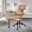 Brown, variant on Cross Legged Meditation Chair, Leather Yoga Kneeling Chair with Wheels, Height Adjustable(Gray)