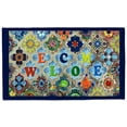 thumbnail image 4 of Kashi Home Kitchen Rug, Area Rug, Mat, Beautiful Print Non-Skid Latex Back Santos Welcome 3pc Set (2 18x30 D Shape & 1 20x40), 4 of 5