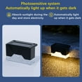 thumbnail image 2 of Solar Deck Lights 4 Pack Outdoor IP65LED Solar Step Lights For Outdoor Railing Stairs Fence Yard Patio Pathway, 2 of 7