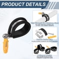 thumbnail image 3 of Uxcell 10Pcs 38mm(1.5") Abrazaderas de cable de acero inoxidable 304, 3 of 7