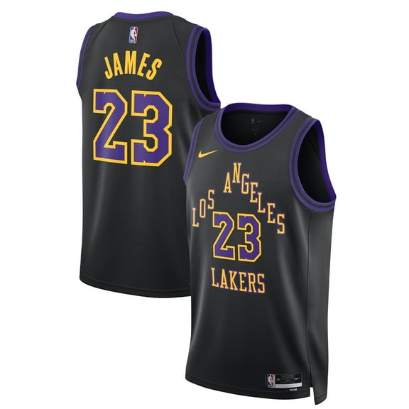 Unisex Nike LeBron James Black Los Angeles Lakers 2025/26 Swingman Jersey - City Edition