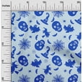 thumbnail image 2 of oneOone Polyester Spandex Baby Blue Fabric Halloween Craft Projects Decor Fabric Printed By The Yard 56 Inch Wide, 2 of 4