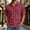 #0312-Wine, variant on Ceisia Solid Henley Half Button Crew Neck Quick Dry Breathable Athletic Short Sleeve Tees For Daily Sports Army Green L Gift