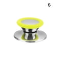 thumbnail image 3 of Perilla Universal de Acero inoxidable Inteprter para tapa de olla tapa de sartén antideslizante para cocina Verde Pequeño, 3 of 6