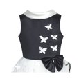 thumbnail image 4 of Flower Girls Dress White And Black Butterfly Pageant Party 6 Years, 4 of 7
