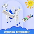 thumbnail image 3 of Unicorn Transforming Car，Transformation Toy with Collision Transforming Car for Unicorn Toys for Girls Ages 4-6 Party Gift for Birthday, Christmas Dazzle Blue, 3 of 6