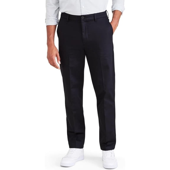 Dockers® Men's All-Day 5-Pocket Straight Fit with All Seasons Tech™, Beautiful Black, 34W x 34L