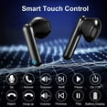 thumbnail image 4 of Wireless Earbuds, IPX7 Waterproof True Wireless Bluetooth Earphones, Noise Canceling Sports Headset, Pop-ups Auto Pairing with Charging Case, for iPhone, Android, Samsung(Black), 4 of 8