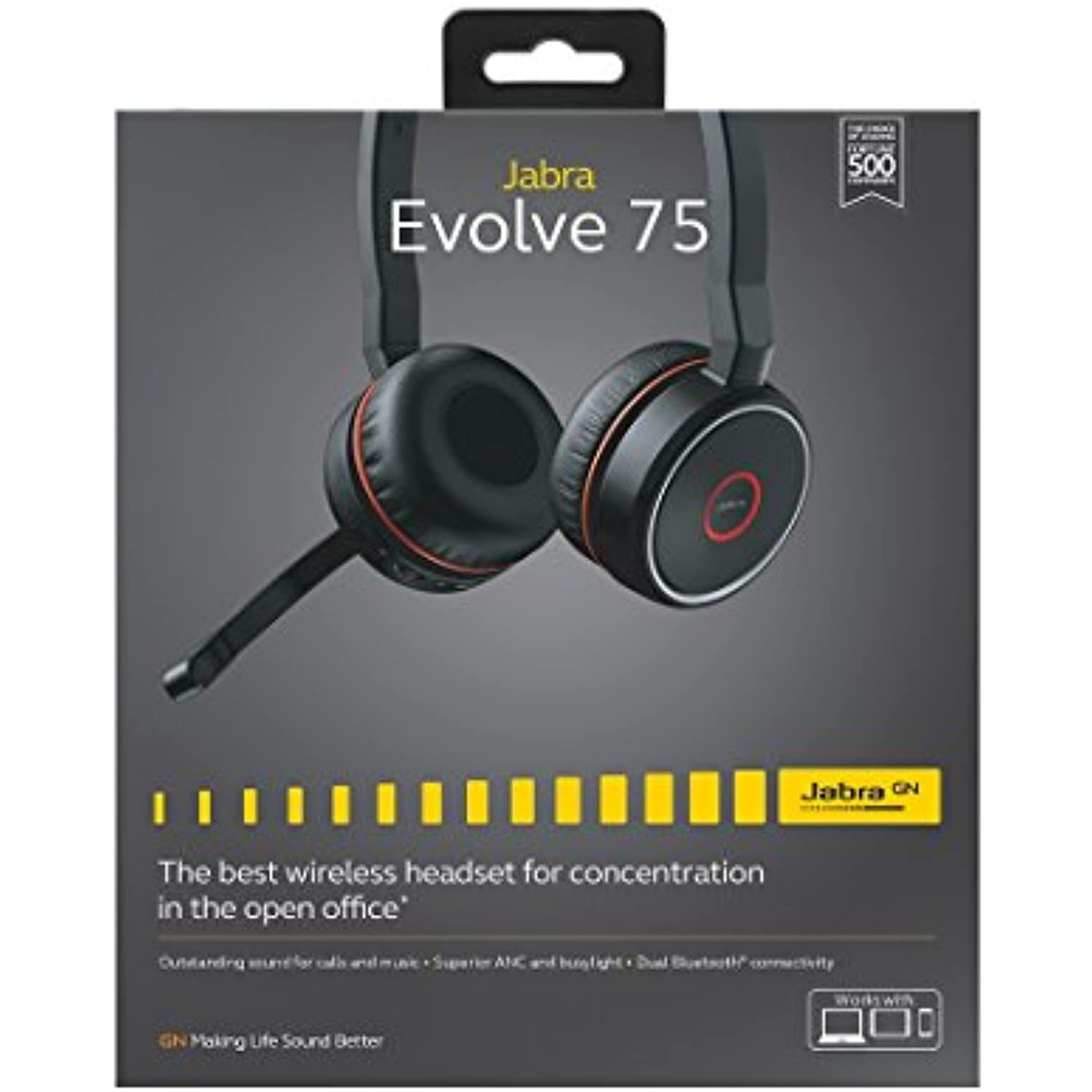 Jabra Evolve 75 UC Stereo Wireless 
