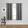 thumbnail image 3 of (3 pack) Eclipse Phoenix Solid Blackout Curtains, 63 Inch Long, Set of 2, Smoke, 37" W x 63" L, 3 of 15