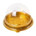 thumbnail image 1 of Mini Contenedores para Tartas SAYOO postres Redondos Cupcake Box con tapas de Domo transparente, 1 of 9