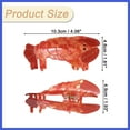 thumbnail image 5 of Vocoste Lobster Claw Clip Acetate Hair Clips Hair Barrette Funny Claw Clips for Women Red, 5 of 7