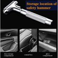 thumbnail image 4 of Metal Safety Hammer with Window Breaker and Seat Belt Cutter, Aluminum Alloy Emergency Rescue Tool for Car (1PC), 4 of 5