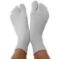 thumbnail image 4 of Couver Unisex Ankle Soft Cotton Split Toed Toe Socks 1 Pair, White, Medium, 4 of 8
