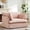 Pink, variant on Noble House Genrix 47" Oversized Chenille Accent Chair with Charging Ports, Comfy Armchair for Living Room, Pink