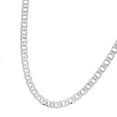 thumbnail image 3 of JewelStop Sterling Silver Polished Finish 9.3mm 8.5" Flat Miami Cuban Chain Necklace Bracelet, Lobster Clasp - 22",24", 3 of 6