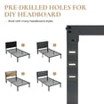 thumbnail image 3 of Sha Cerlin 14" Twin Bed Frame, Metal Platform Bed with Under-bed Storage, No Box Spring Needed, Easy Assembly, Black, 3 of 6