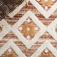 thumbnail image 6 of SAFAVIEH Moroccan Tassel Dawson Geometric Shag Area Rug, Rust/Ivory, 8' x 10', 6 of 8