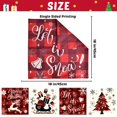 thumbnail image 4 of Presence 4 PCS Christmas Red Buffalo Plaid Pillow Covers, Home Indoor Christmas Decorations Props, 4 of 9