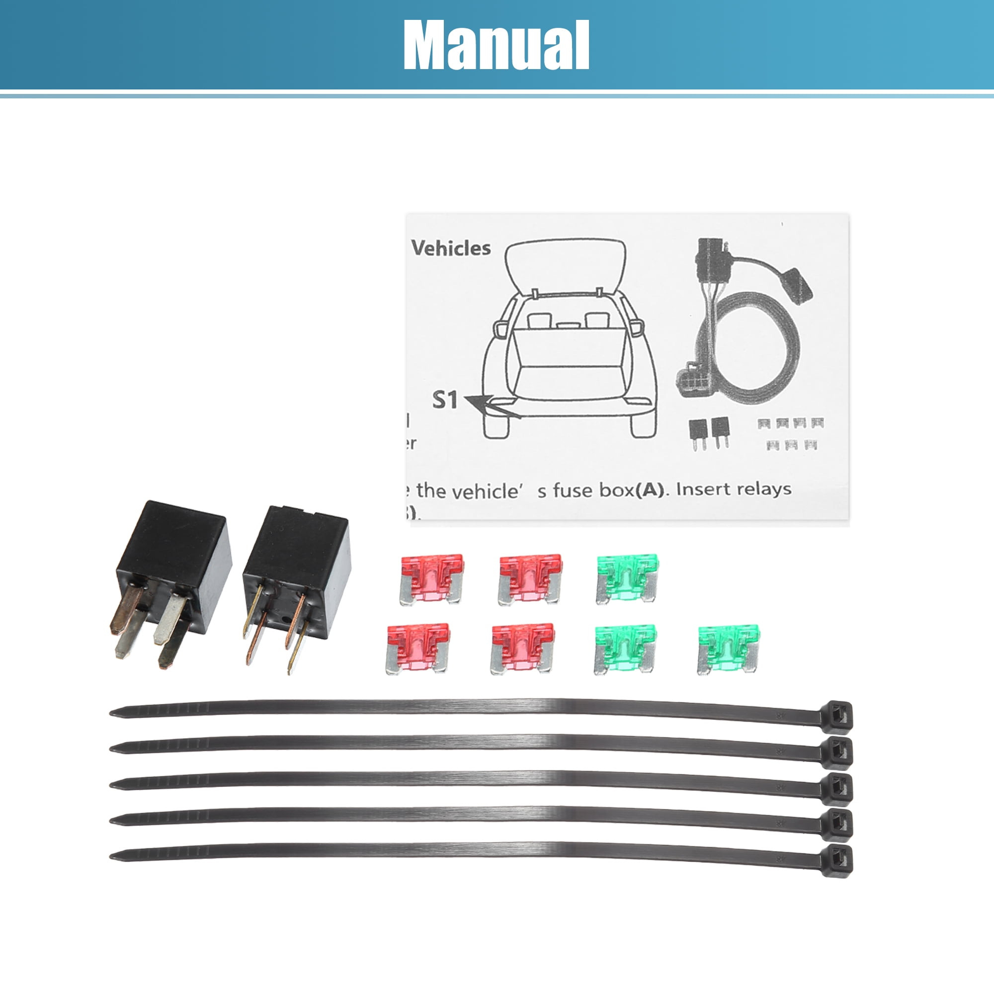 Unique Bargains 4 Pin 4 Way Trailer Wiring Harness Kit for Chevrolet and for GMC Vehicles
