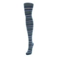 thumbnail image 3 of MeMoi Stripesation Cotton Blend Sweater Tights - Womens - Female, Small/Medium, Brown Heather, 3 of 3