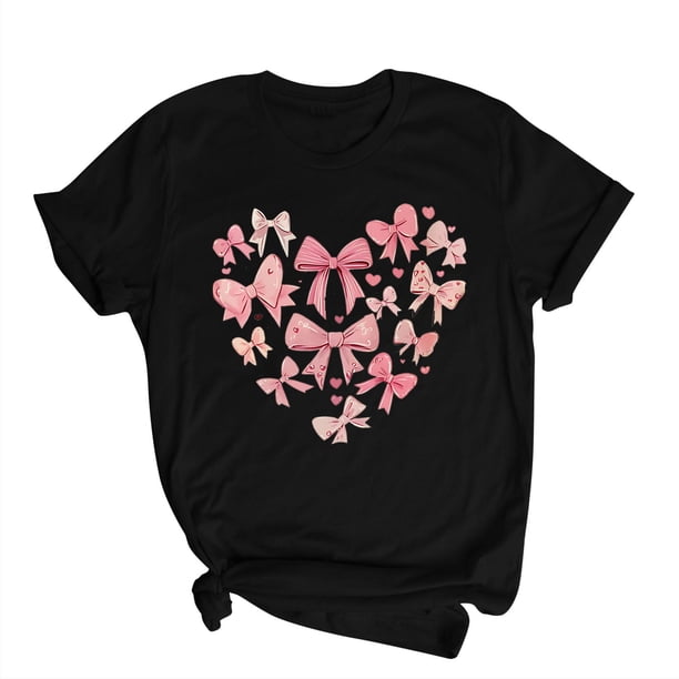 Blusas de Manga Corta para las Mujeres Divertida Impresión Cuello Redondo Camiseta Vintage, Blusas de Primavera para las Mujeres