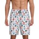 thumbnail image 1 of Fotbe Nautical And Pirate Owls Pantalones Cortos de Pijama para Hombre, Ropa de Dormir, Pantalones de Pijama Cortos para Hombre-3X-Large, 1 of 6