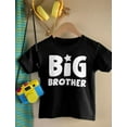 thumbnail image 2 of Tstars Boys' Big Brother T-Shirt - Elder Sibling Gift - Pregnancy Announcement - L, Black, 2 of 6