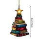 thumbnail image 3 of Adornos navideños, regalos navideños, libro, árbol de Navidad, decoración de pared, colgante de puerta, decoración festiva, hoja de arce., 3 of 8