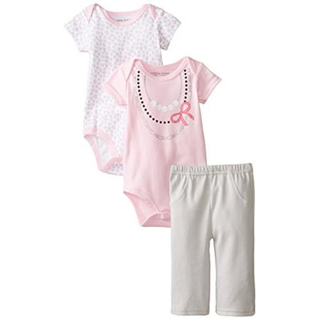 ONLINE - Newborn Baby Girls 2 Bodysuit and Pants Set, Necklace ...